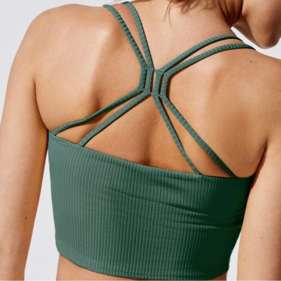 Carbon 38 Matching Set Ribbed 7/8 Leggings + Bra Top - Picture 3 of 13